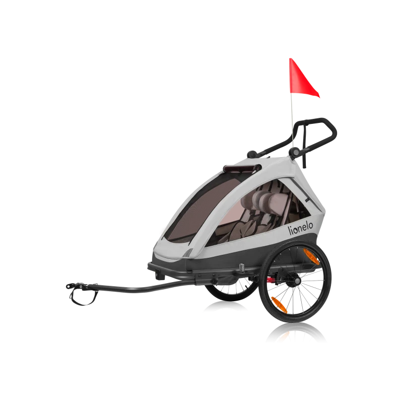 Cama Remolque para Bicicleta y Coche - Grey Stone | Lionelo