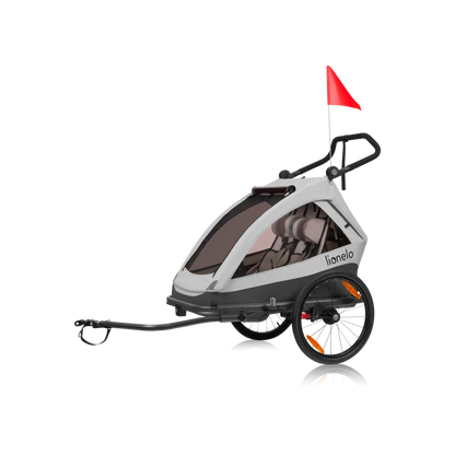 Cama Remolque para Bicicleta y Coche - Grey Stone | Lionelo