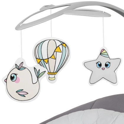 Silla Nido Mecedora Mell - Grey Stone | Lionelo