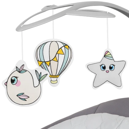 Silla Nido Mecedora Mell - Grey Stone | Lionelo
