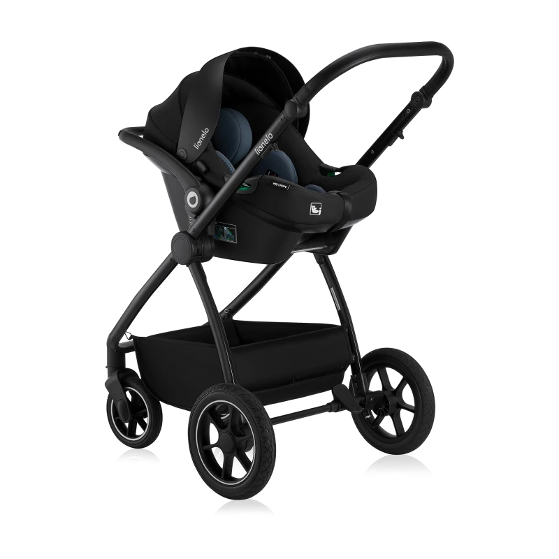 Coche Travel System 3 en 1 Meril - Black Onyx | Lionelo