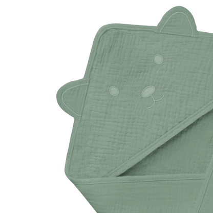 Toalla de Baño con Capucha Muselina - Green Forest | Lionelo