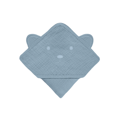 Toalla de Baño con Capucha Muselina - Grey Sky | Lionelo