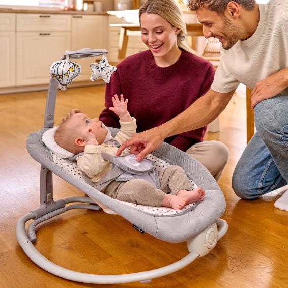 Silla Nido Mecedora Pascal - Grey Dove | Lionelo