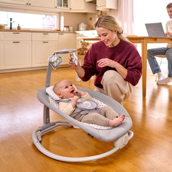 Silla Nido Mecedora Pascal - Grey Dove | Lionelo