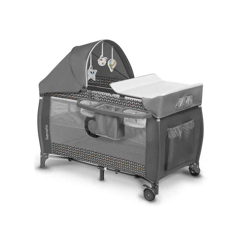 Cuna de Viaje Sven Plus - Grey Scandi | Lionelo