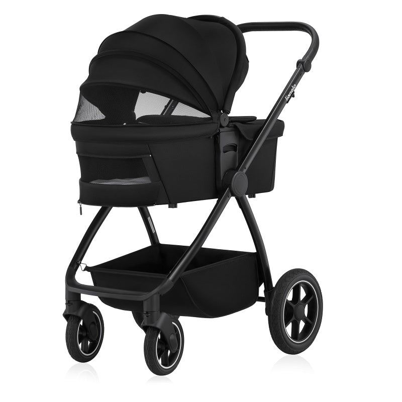 Coche Travel System 3 en 1 Meril - Black Onyx | Lionelo