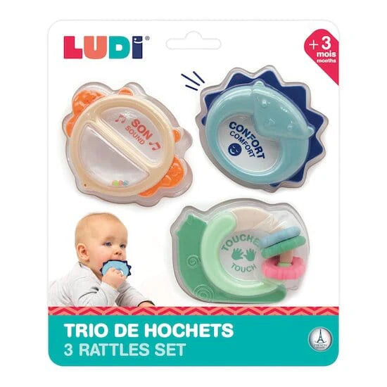 Trio de Mordedores Sonajeros | Ludi