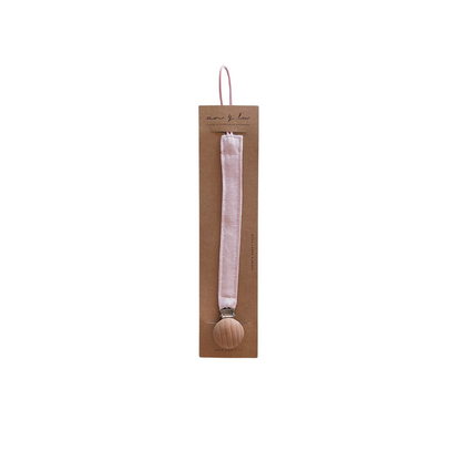 Linen Pacifier Holder - Beige