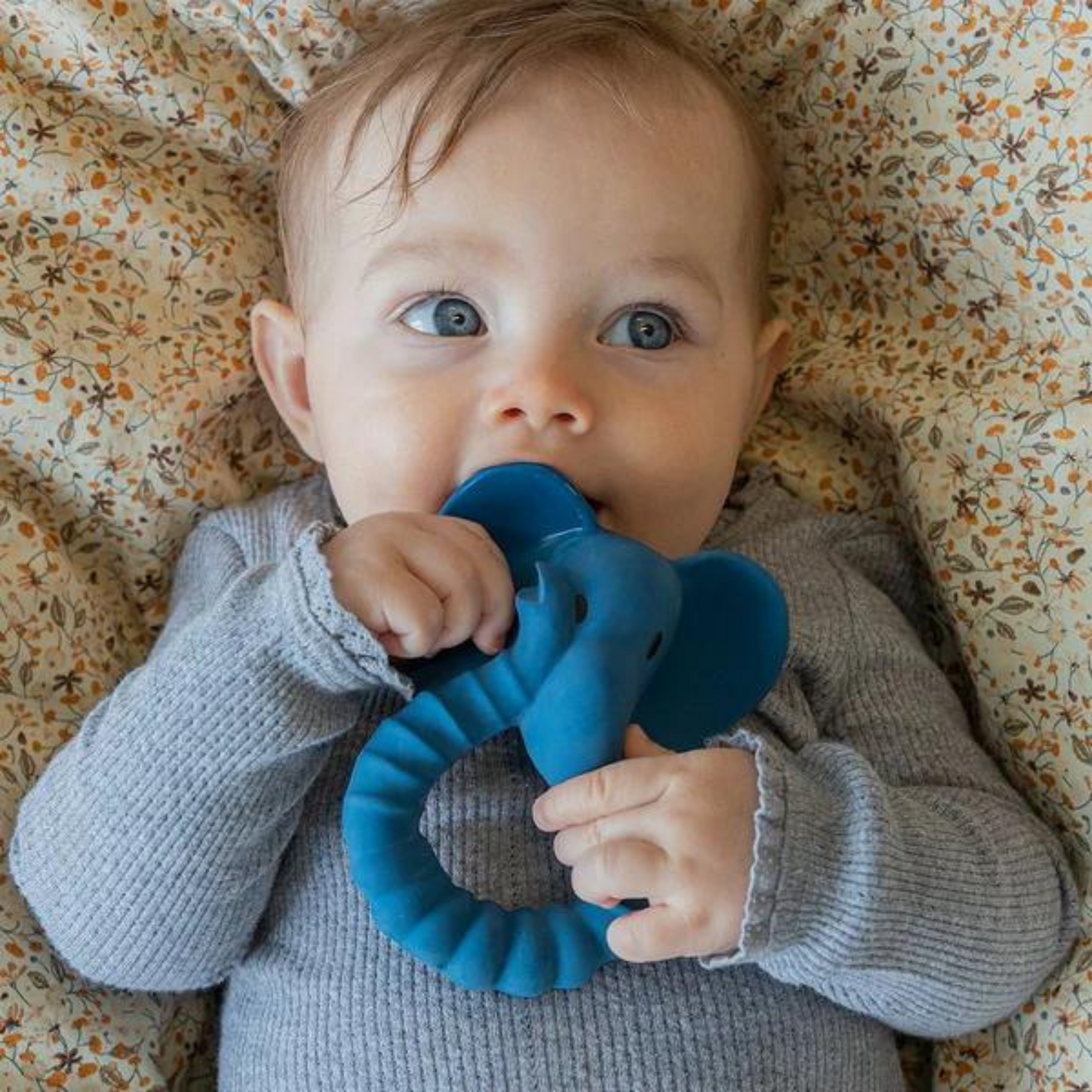 Teething Ring - Blue Elephant