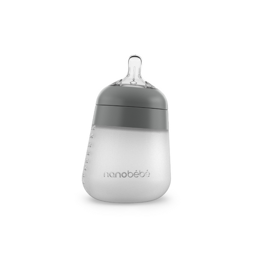 Mamadera de Silicona 270 ml - Gris | Nanobebé