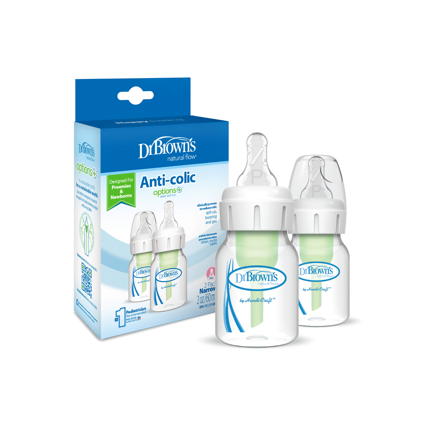 Pack de 2 Mamaderas Anticólicos - 60ml