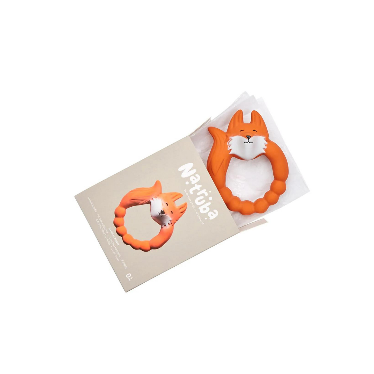 Teething Ring - Orange Fox