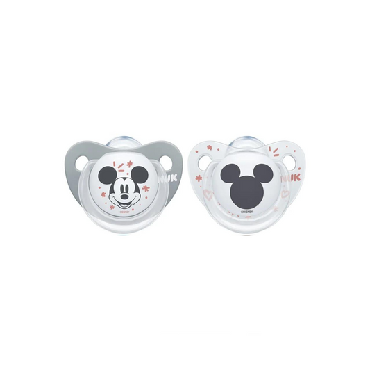 Pack of 2 Mickey Mouse Silicone Pacifiers