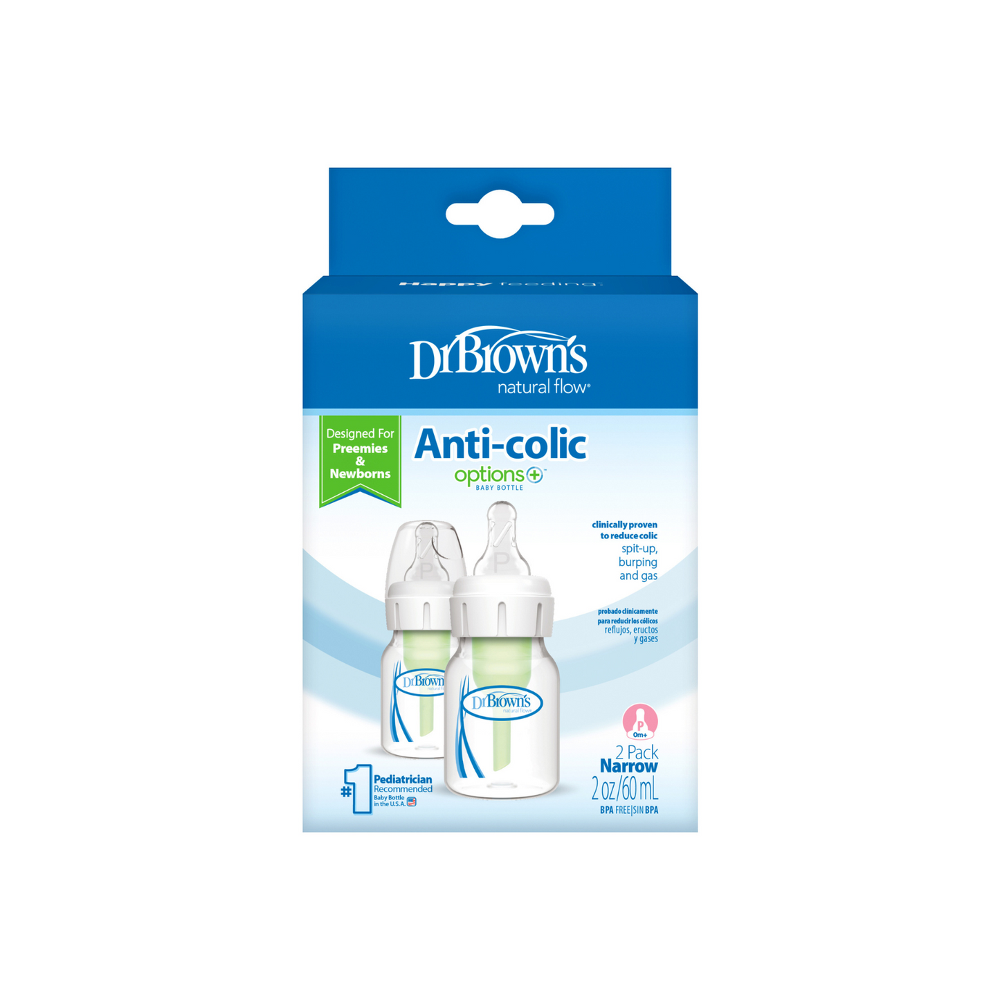 Pack de 2 Mamaderas Anticólicos - 60ml