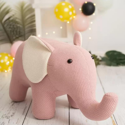 Peluche Amigurumi 100% Algodón - 83 cm - Elefante Maxi