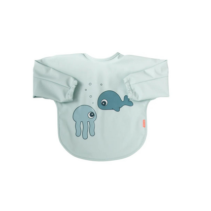 Babero con Mangas Sea Friends - Azul