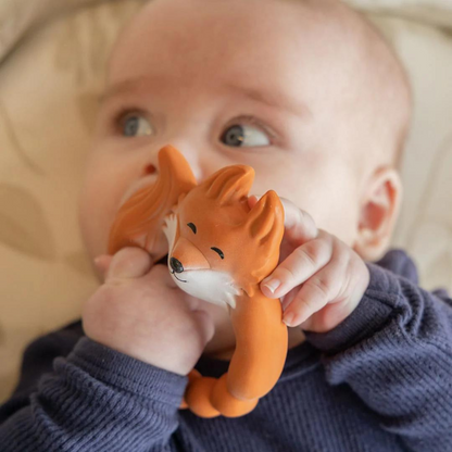 Teething Ring - Orange Fox