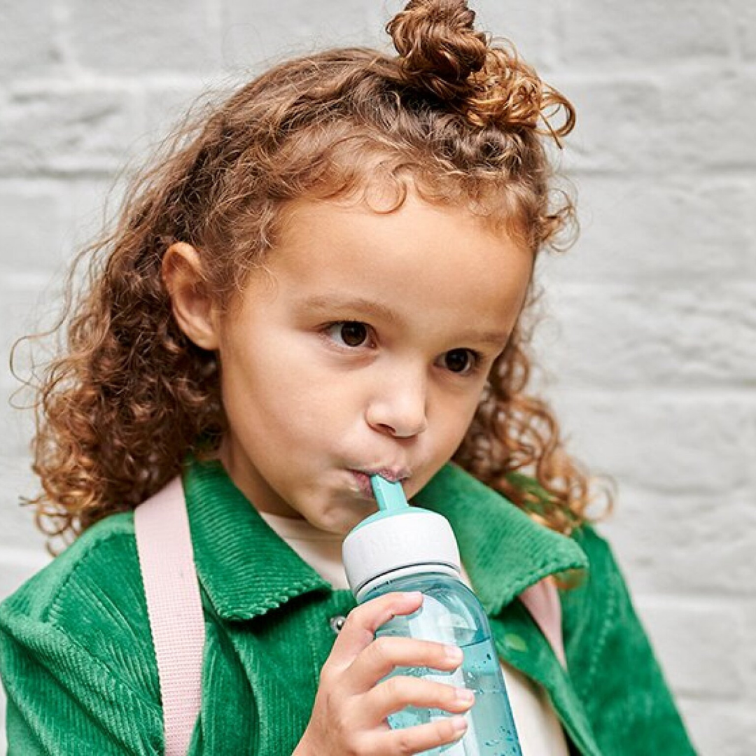 Flip-Up Water Bottle - Blue