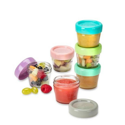 Pack of 6 glass containers 118 ml 