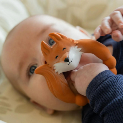 Teething Ring - Orange Fox