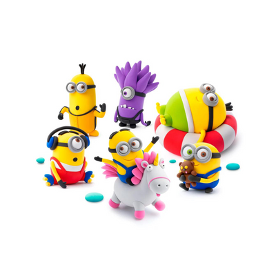 Set de 15 Potes de Arcilla para Modelar: Minions