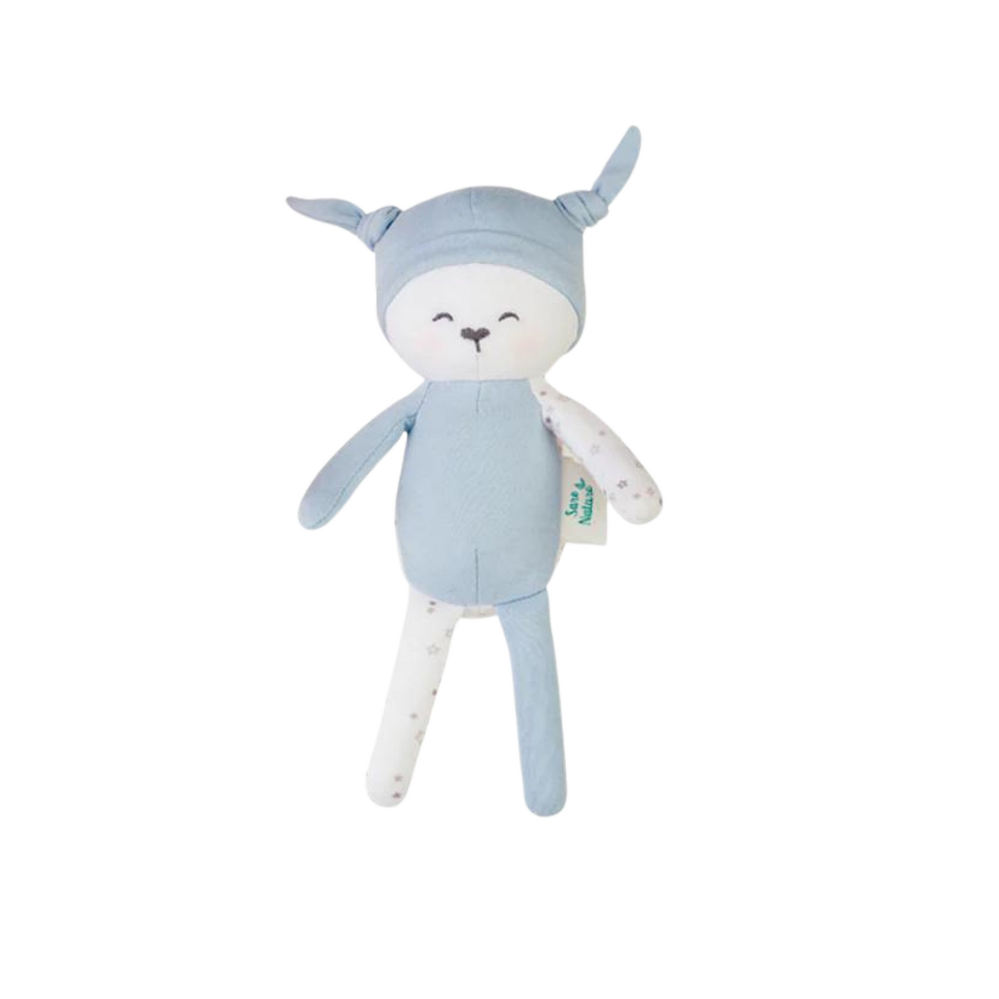 Peluche 100% Algodón Orgánico - Azul