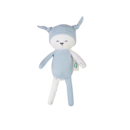 Peluche 100% Algodón Orgánico - Azul