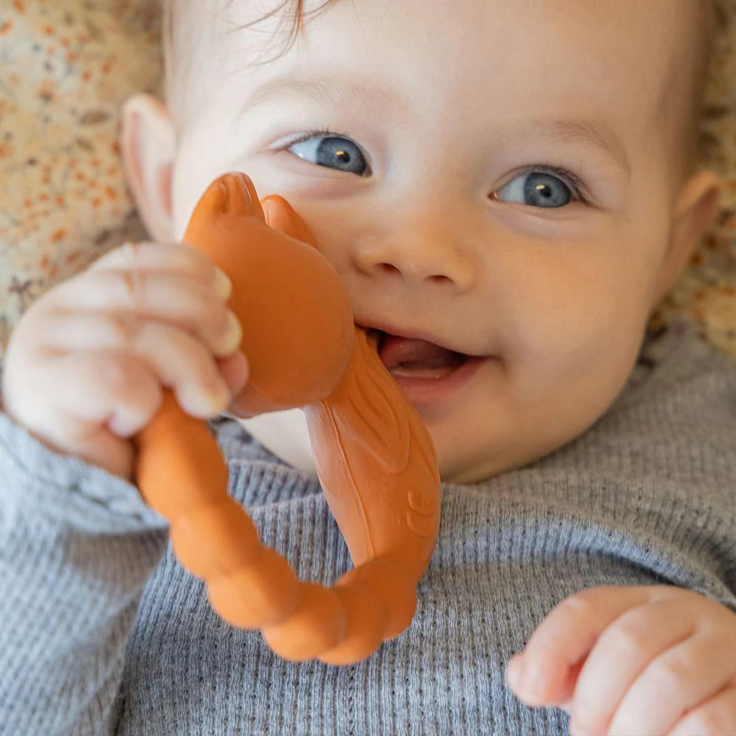 Teething Ring - Orange Fox