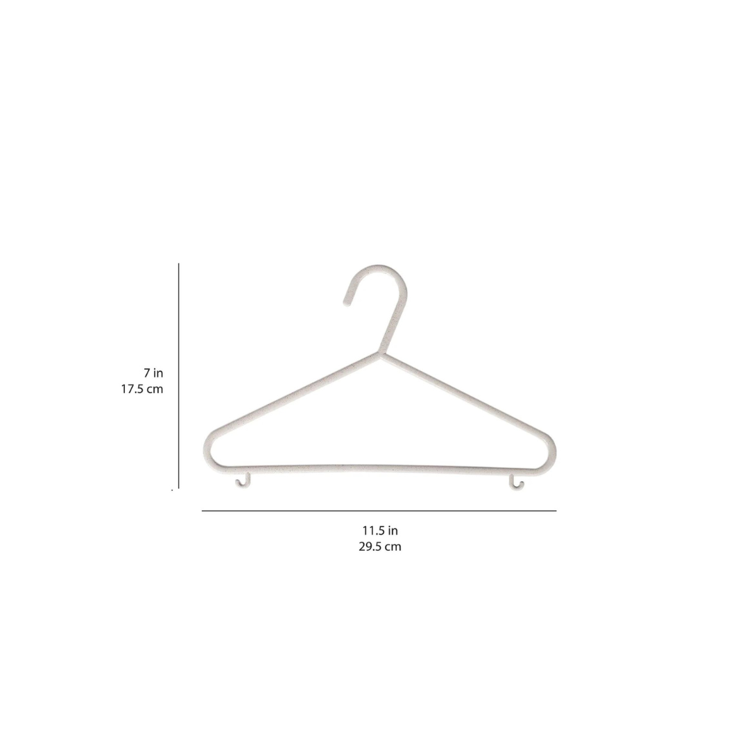 Set of 30 Eco-Friendly Hangers for Baby and Children's Clothes - Grey