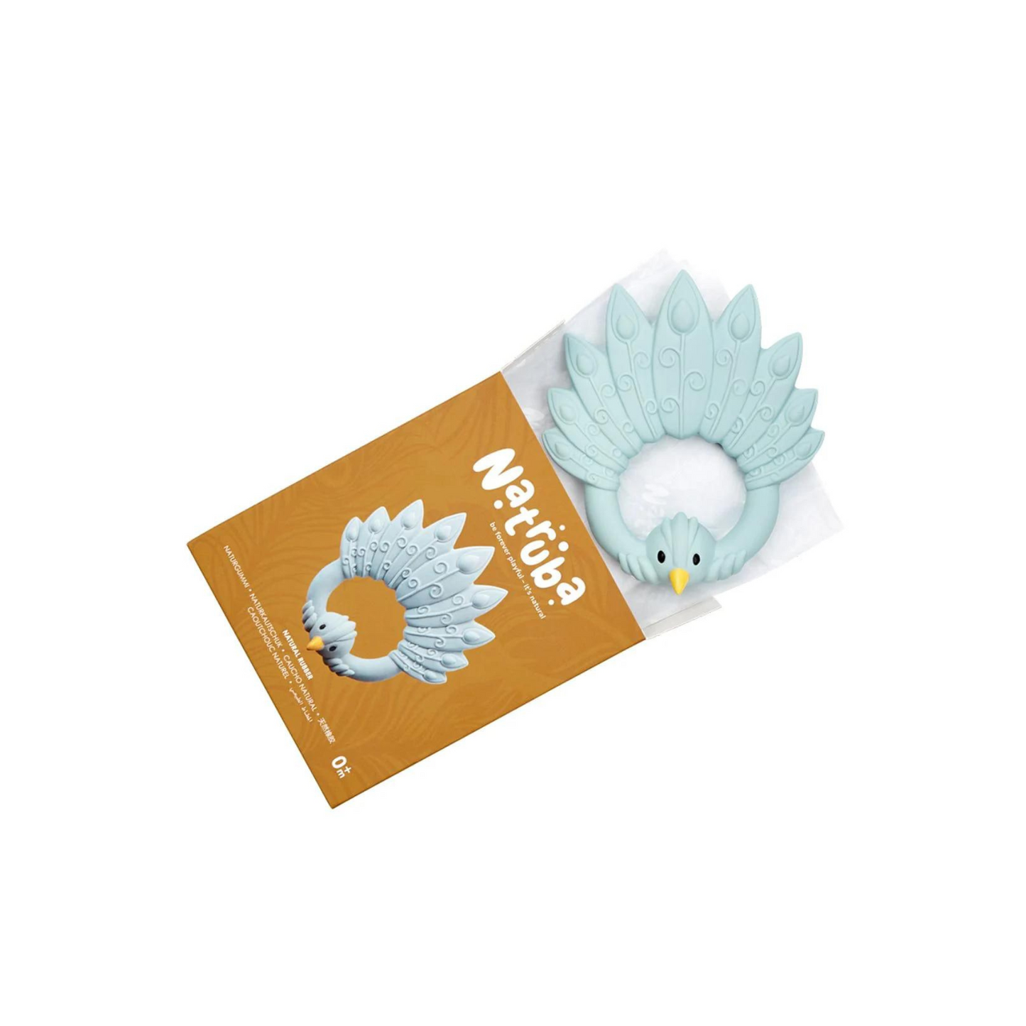 Teething Ring - Blue Peacock