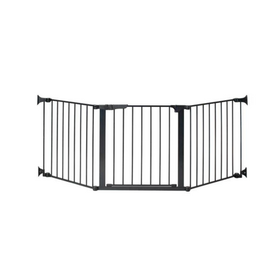 Puerta de Seguridad Autoconfigurable con Cierre Automático (210 cm) - Negro