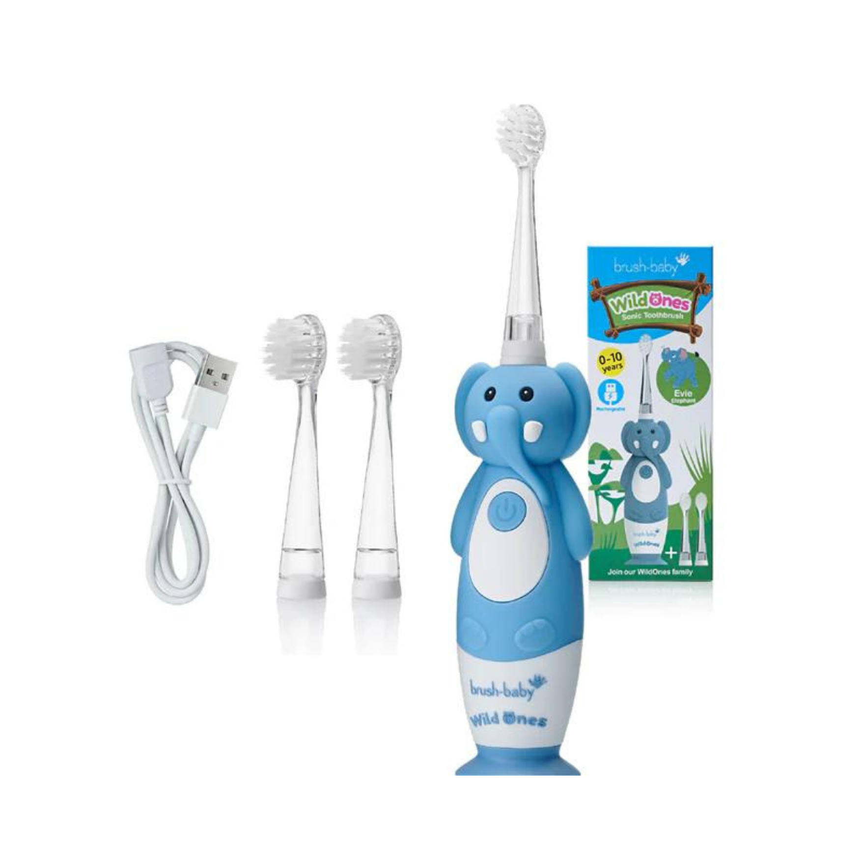 Cepillo de Dientes Eléctrico Recargable para Bebés y Niños