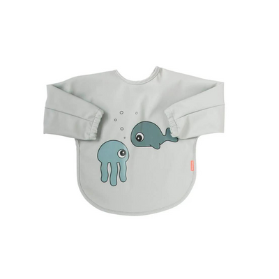 Babero con Mangas Sea Friends - Gris