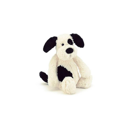 Peluche Perro Pequeño - Blanco y Negro