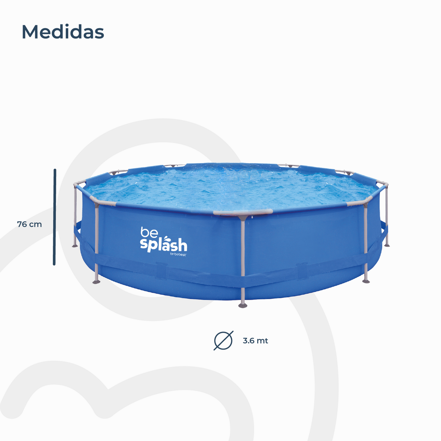 Piscina Estructural con Bomba y Cobertor Be Splash | Bebesit
