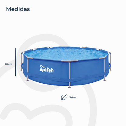 Piscina Estructural con Bomba y Cobertor Be Splash | Bebesit