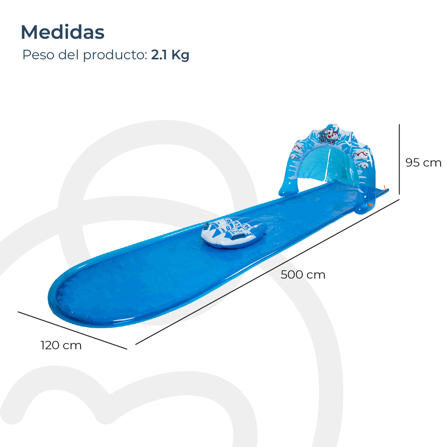 Deslizador Acuático Infantil Waterslide Ice Azul | Bebesit