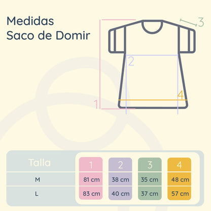 Saco de Dormir Forma Gota - Animales | Bebesit