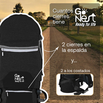 Portabebés de Hombros GoNest - Negro | Bebesit