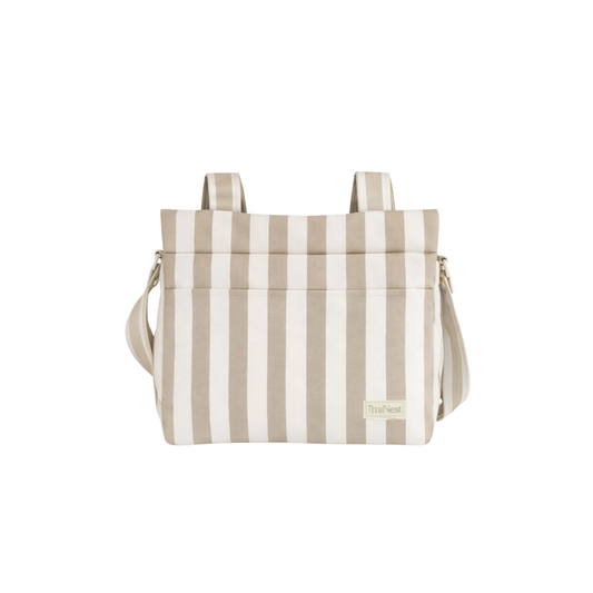Bolso Clásico - Rayas Beige | miNest