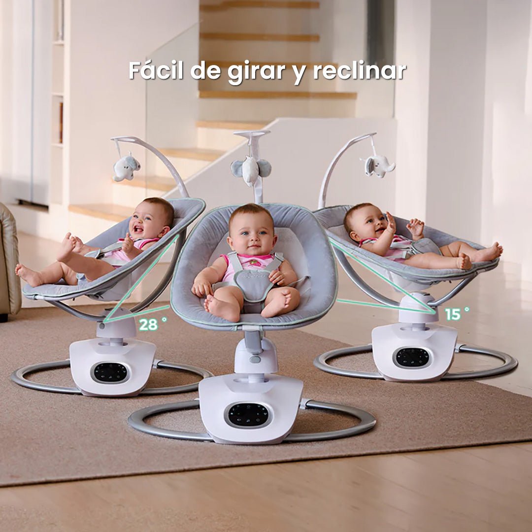 Momcozy CocoSway Columpio Eléctrico para Bebé con Movimiento 3D - MOMCOZY - Mini Nuts - Expertos en sillas de auto y coches de paseo