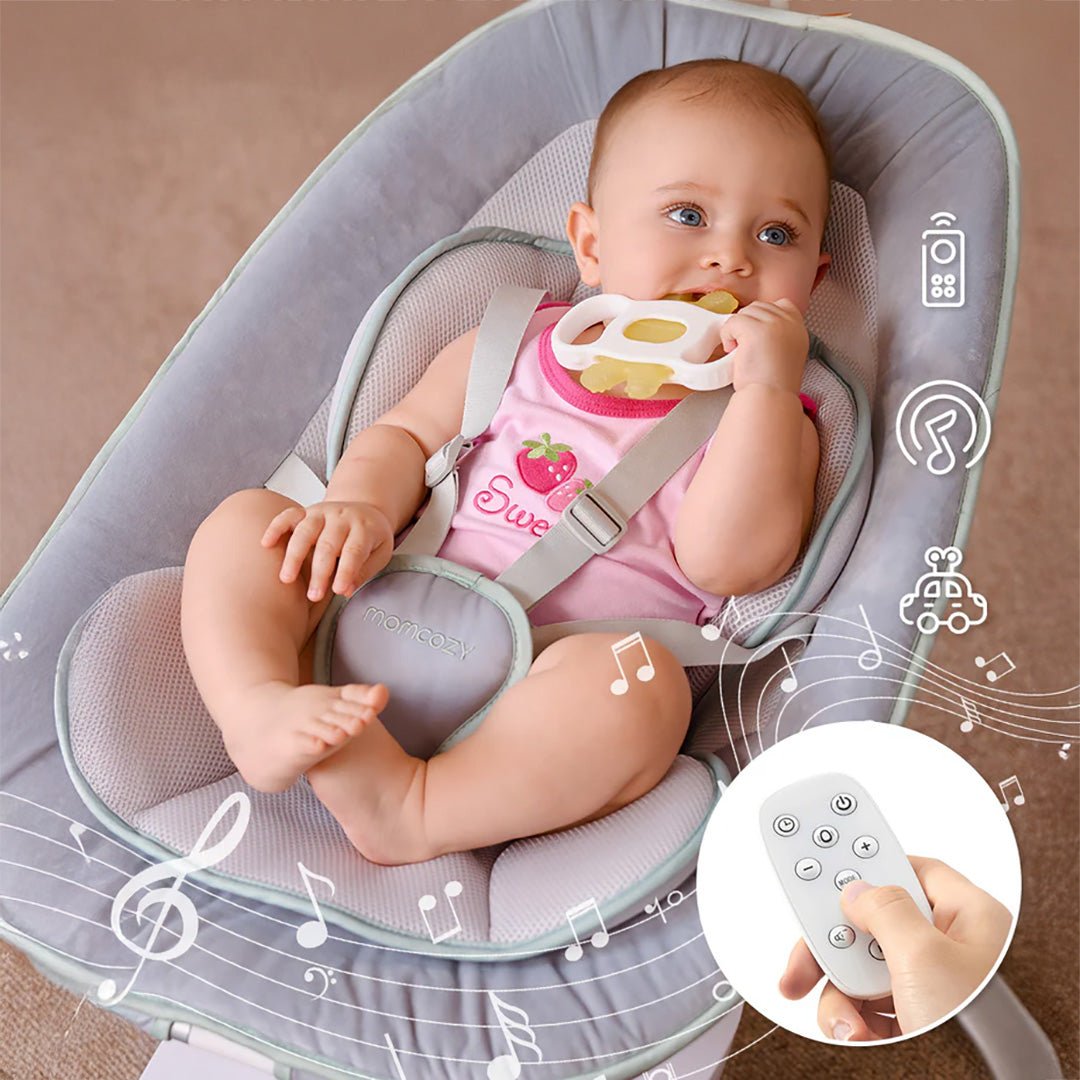 Momcozy CocoSway Columpio Eléctrico para Bebé con Movimiento 3D - MOMCOZY - Mini Nuts - Expertos en sillas de auto y coches de paseo