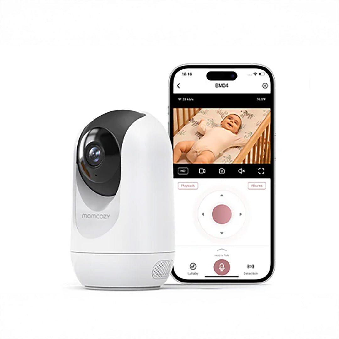 Monitor de bebé Wi - Fi con pantalla HD de 5" - MOMCOZY - Mini Nuts - Expertos en sillas de auto y coches de paseo