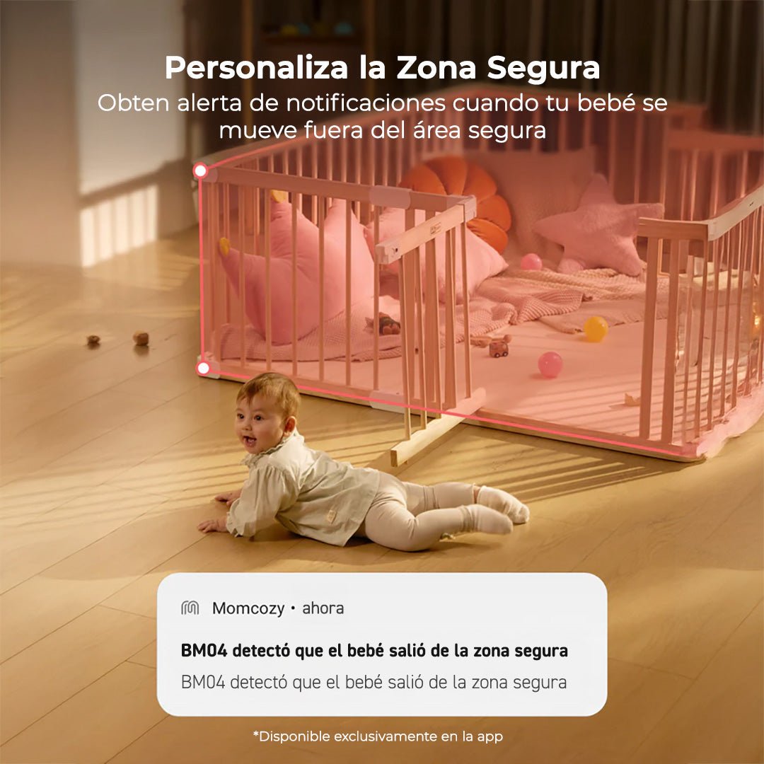 Monitor de bebé Wi - Fi con pantalla HD de 5" - MOMCOZY - Mini Nuts - Expertos en sillas de auto y coches de paseo