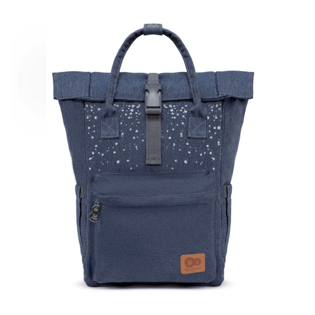 Moonpack Maternity and Stroller Backpack - Confetti Denim