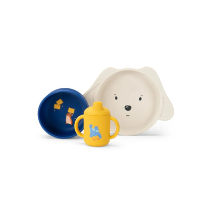 Set de Vajilla de Silicona - Puce & Pilou | Moulin Roty