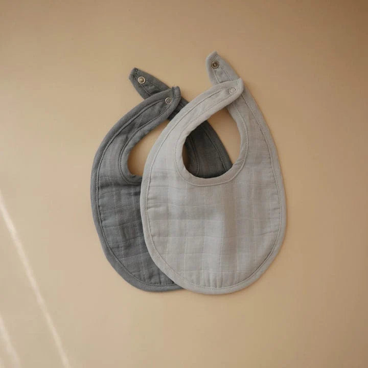 Pack 2 Baberos de Muselina - Tradewinds/Baby Blue | Mushie
