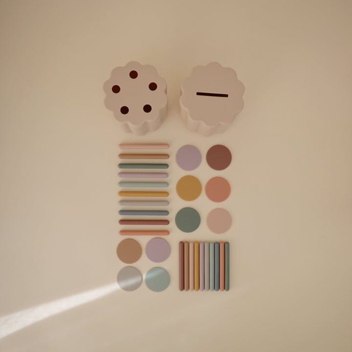 Juego de Clasificación de Monedas y Tubos | Mushie