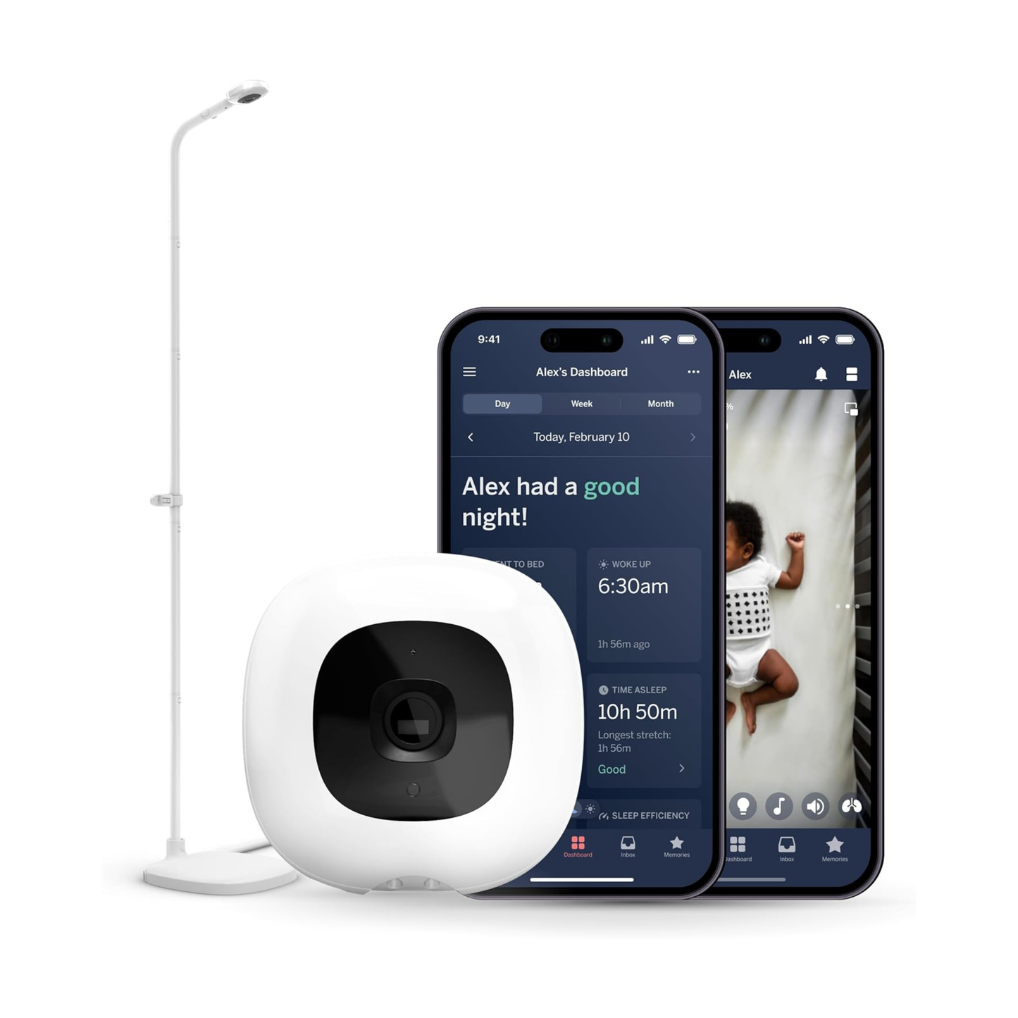 Monitor Inteligente para Bebé Nanit Pro + Soporte de Piso (Gen 2) | Nanit